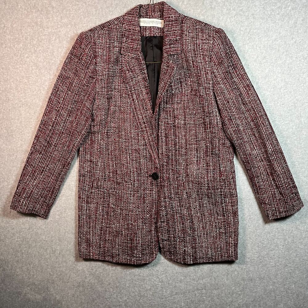 Valerie Stevens Petites Wool Blazer Jacket Women's Size 8 Career Business